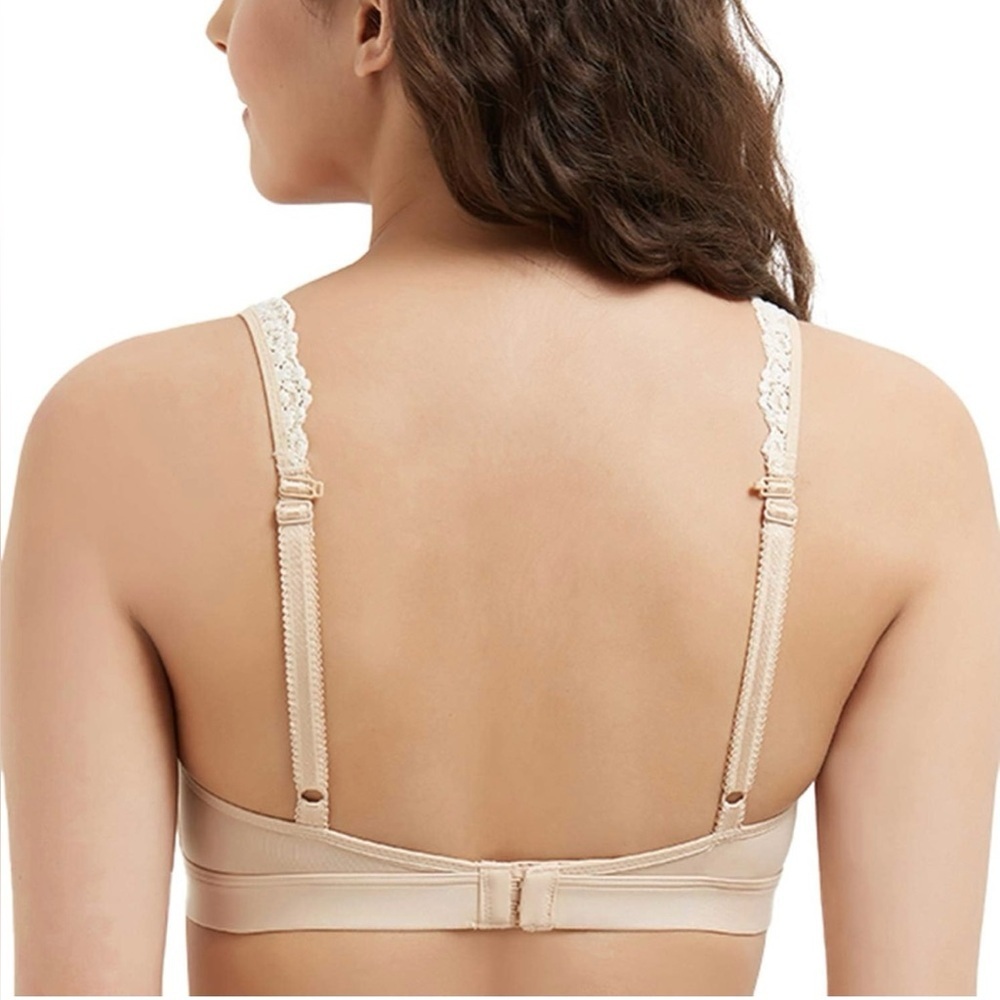 Wacoal Embrace Lace Wire Free Convertible Bra in Sand / Ivory Size 40 NEW! - Picture 4 of 6